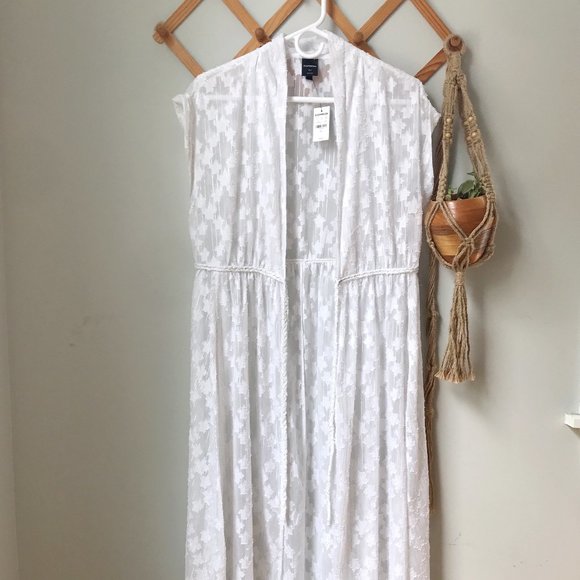 Express Cover Up Maxi NWT M/L (white) - Picture 1 of 3